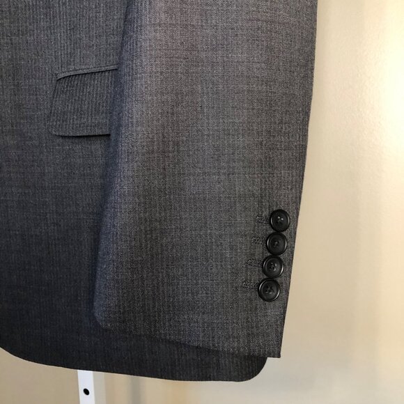Awearness Kenneth Cole Wool Gray Suit Jacket Size 44R & Pants Size 36W 30L - Picture 14 of 15